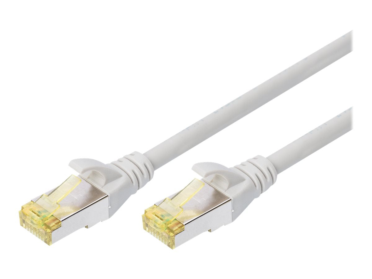 DIGITUS CAT 6A S-FTP Patchkabel Cu LSZH AWG 26/7 25 m Grau - Vorderansicht