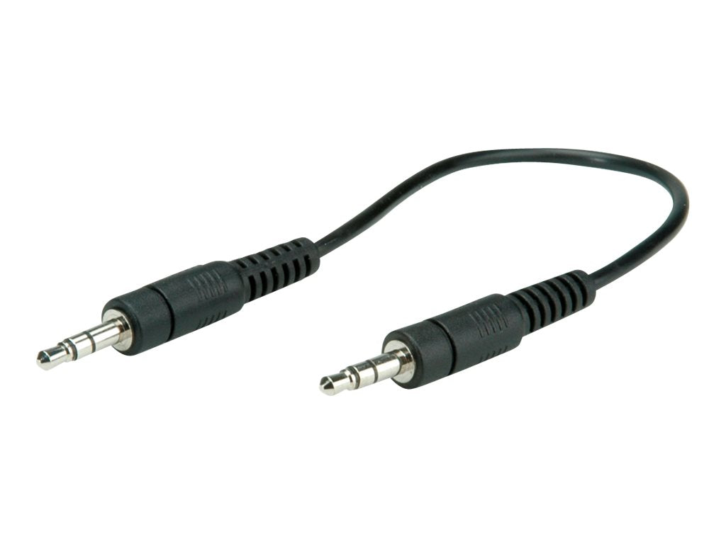ROLINE 3,5mm Verbindungskabel ST / ST 0,2m Verpackung