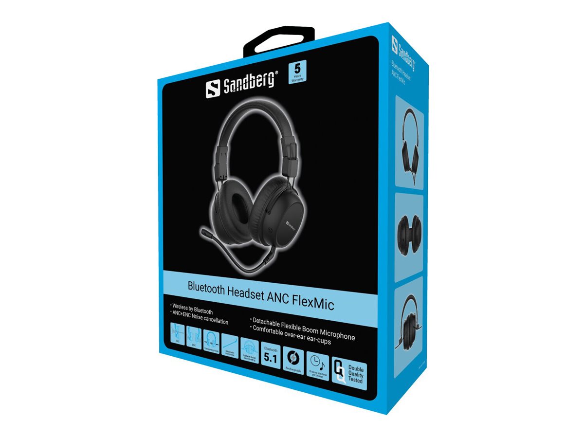 SANDBERG Bluetooth Headset ANC FlexMic im Einsatz