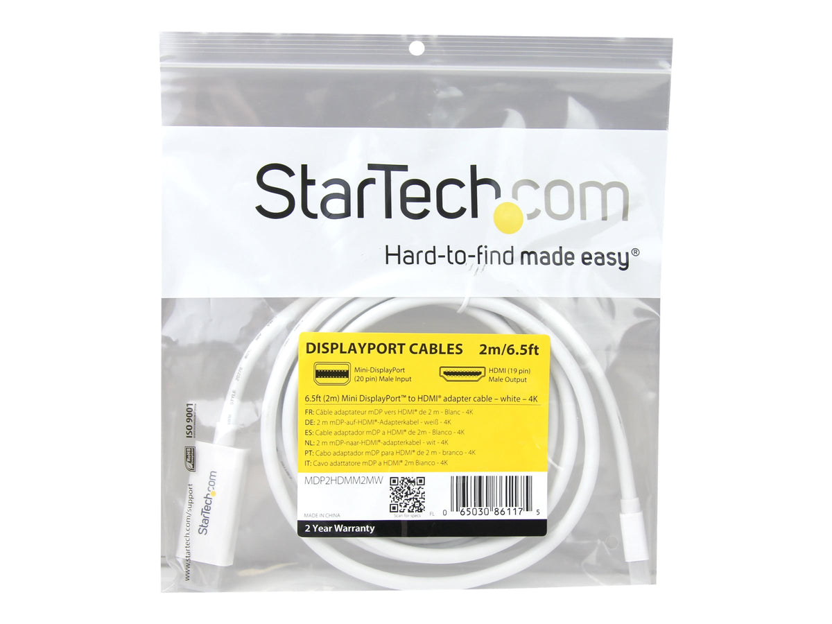 STARTECH.COM 2m Mini DisplayPort auf HDMI Konverterkabel - Verpackung