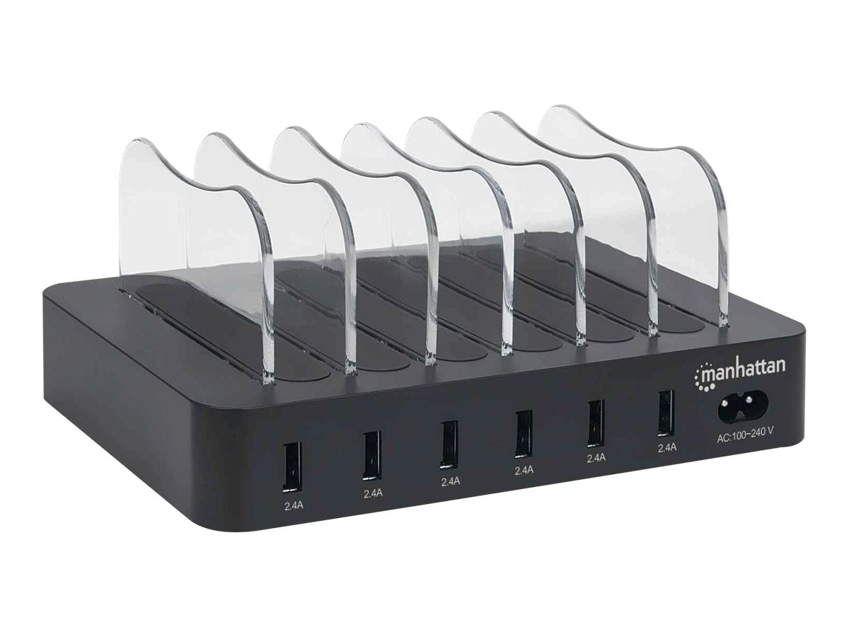 MANHATTAN 6-Port USB-Ladestation Rückansicht