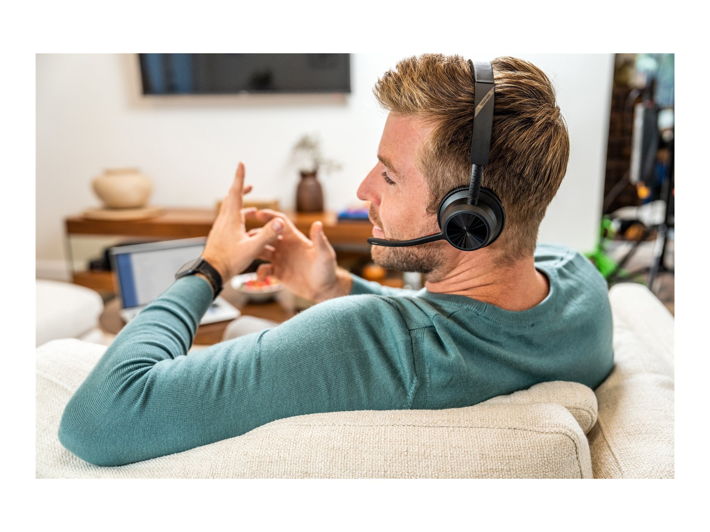 HP Poly Voyager 4310 USB-C Headset mit Ladehalter