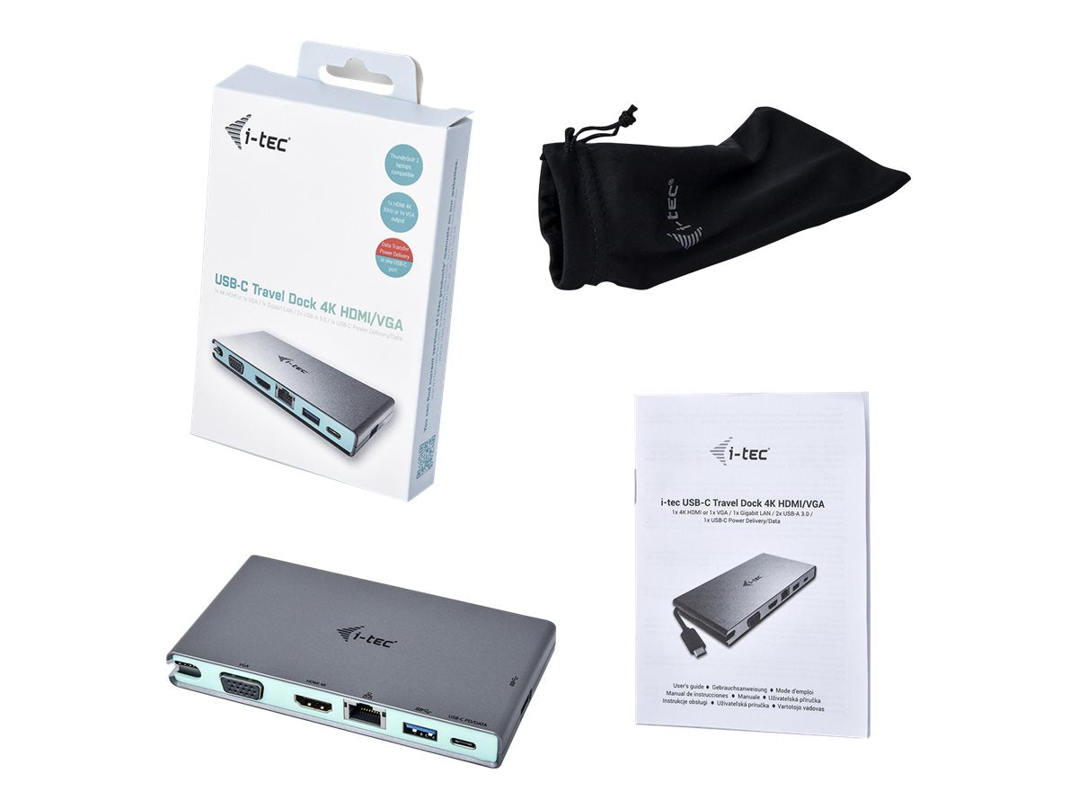 I-TEC USB C 4K Travel Docking Station Anschlussmöglichkeiten