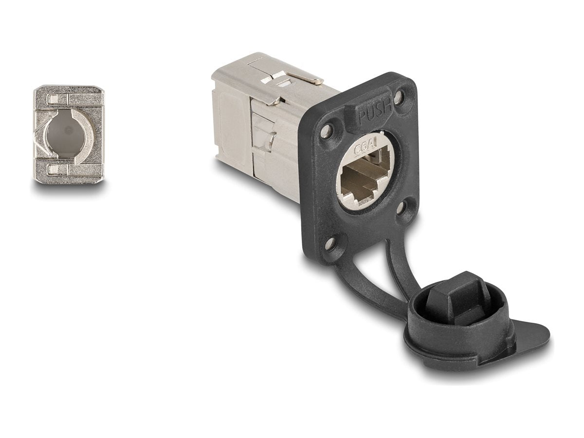 DELOCK D-Typ RJ45 Einbaubuchse Vorderansicht