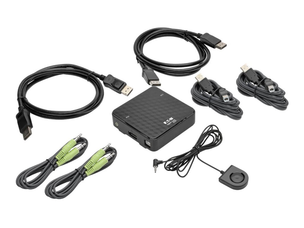 EATON TRIPPLITE 2-Port DisplayPort 1.2 KVM Switch Vorderansicht