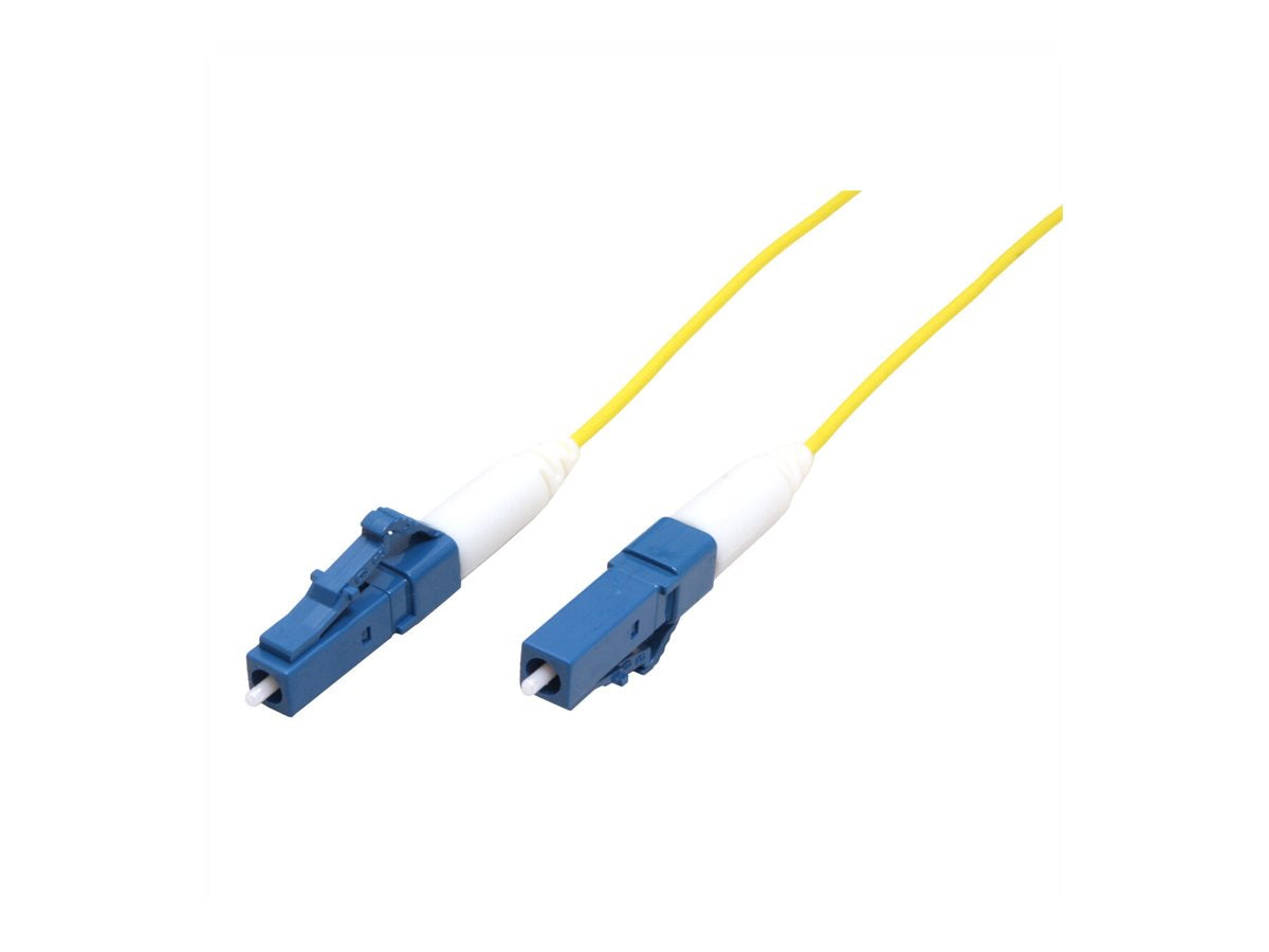 ROLINE Glasfaserkabel 9/125um OS2 LC/LC Stecker LSOH simplex gelb 0,5m - Vorderansicht