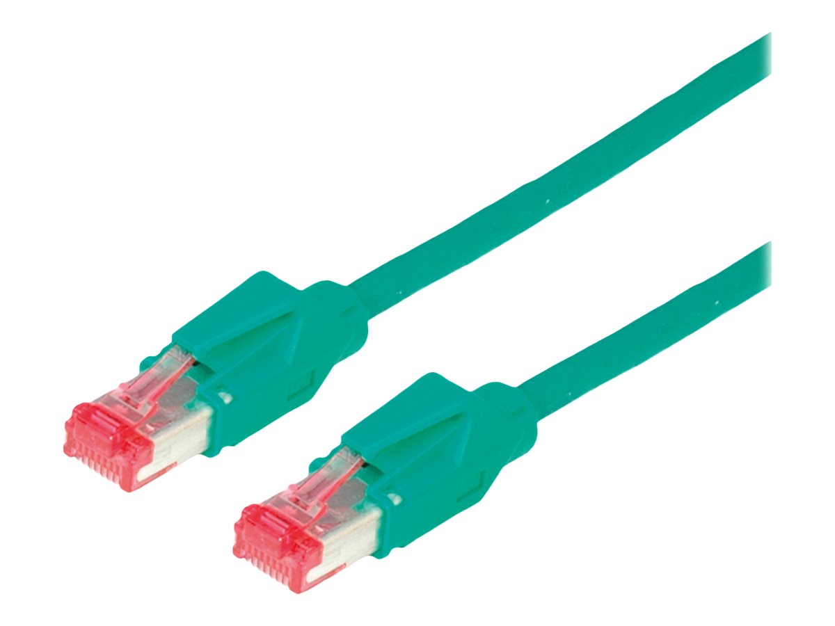 DRAKA Patchkabel Kat.6 Class E S/FTP UC900 TM21 LSOH grün 10m - Vorderansicht