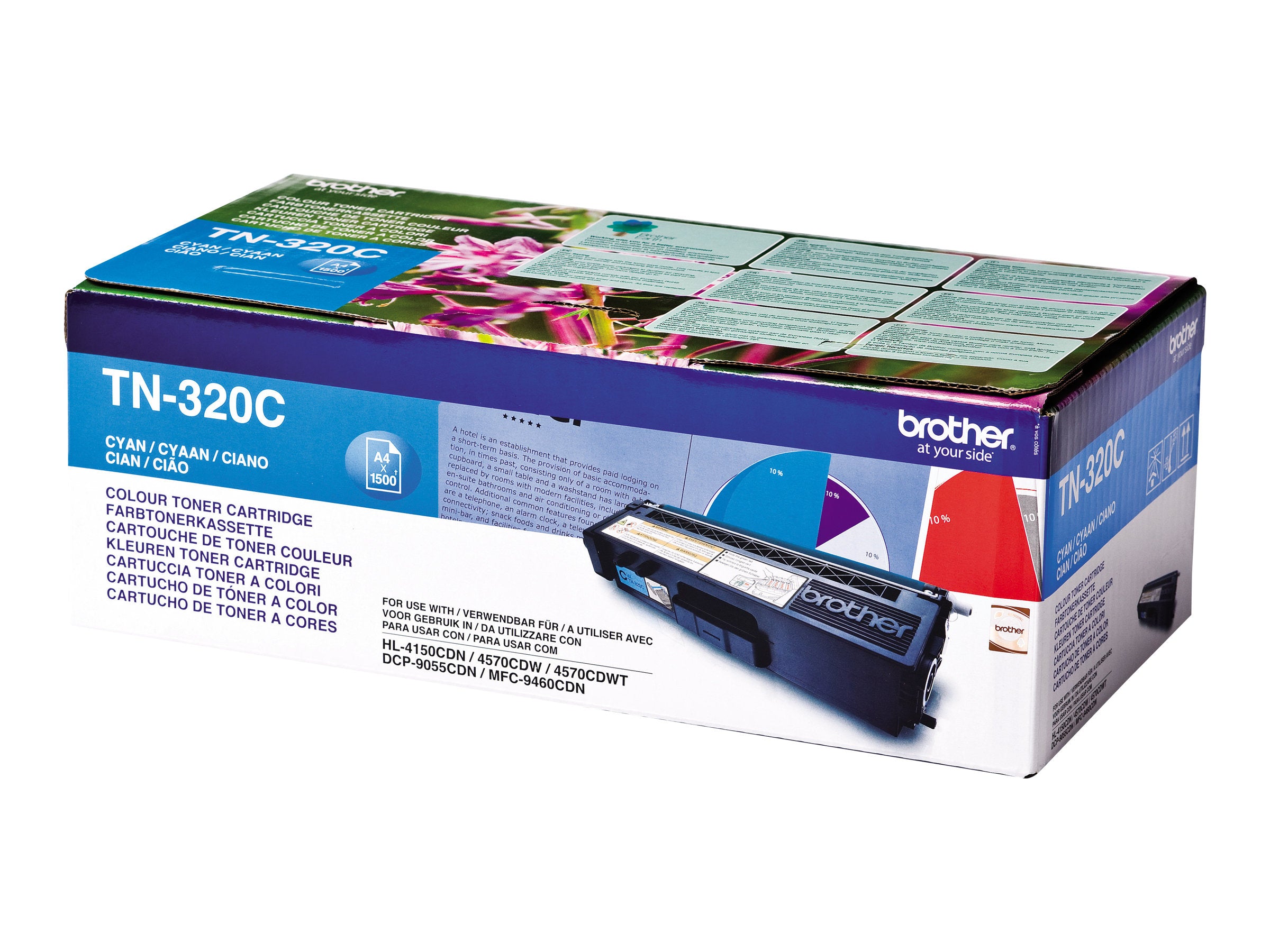 BROTHER TN-320 Toner cyan im Einsatz