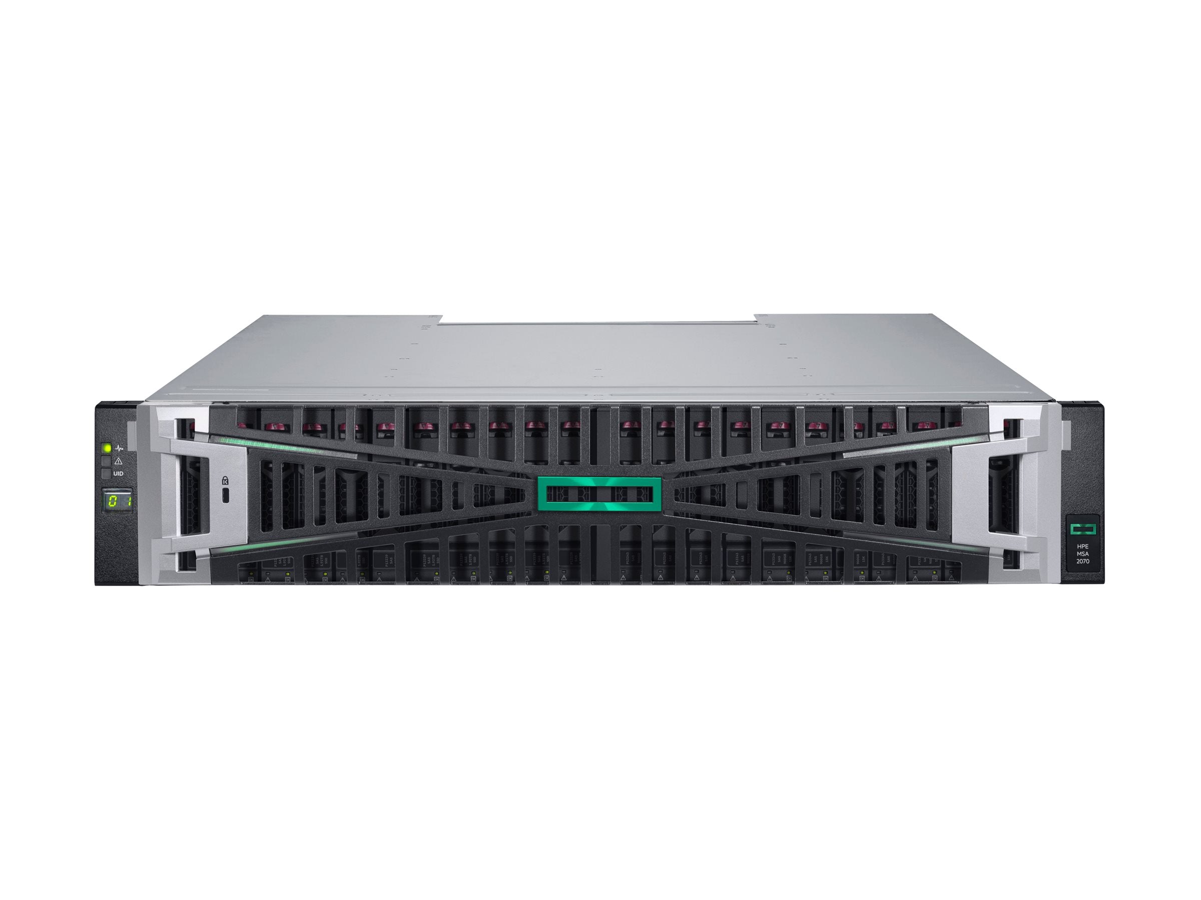 HPE MSA 2070 SFF 2x16Gb FC 4-port Controller disk-less Storage Array