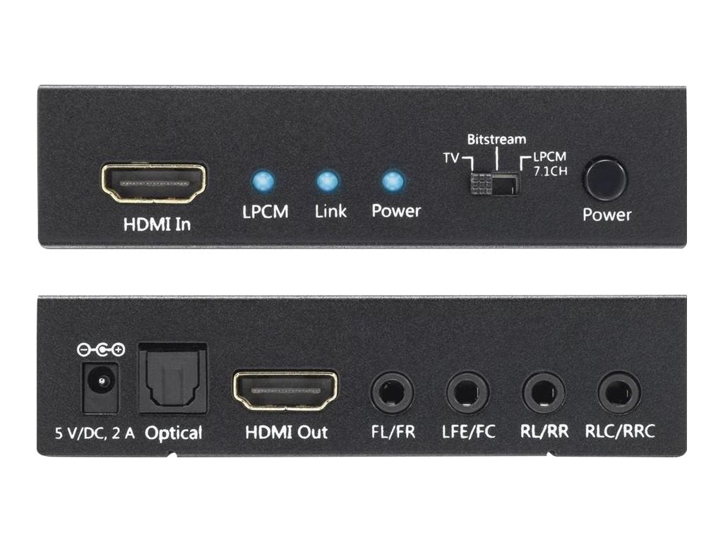 TECHLY HDMI Audio Extractor LPCM7.1 4K UHD Detailansicht