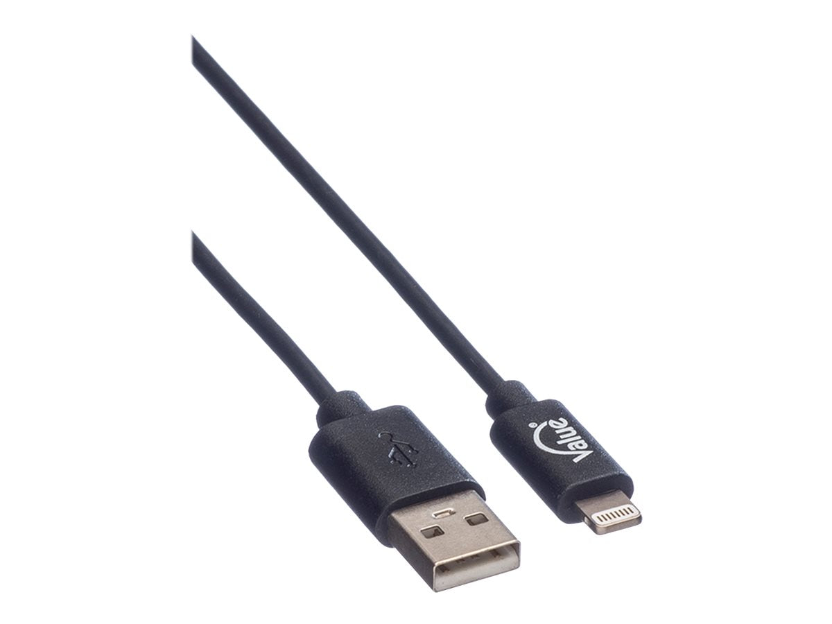VALUE USB 2.0 Sync- & Ladekabel für Apple Geräte mit Lightning Connector 1,8m - Verpackung