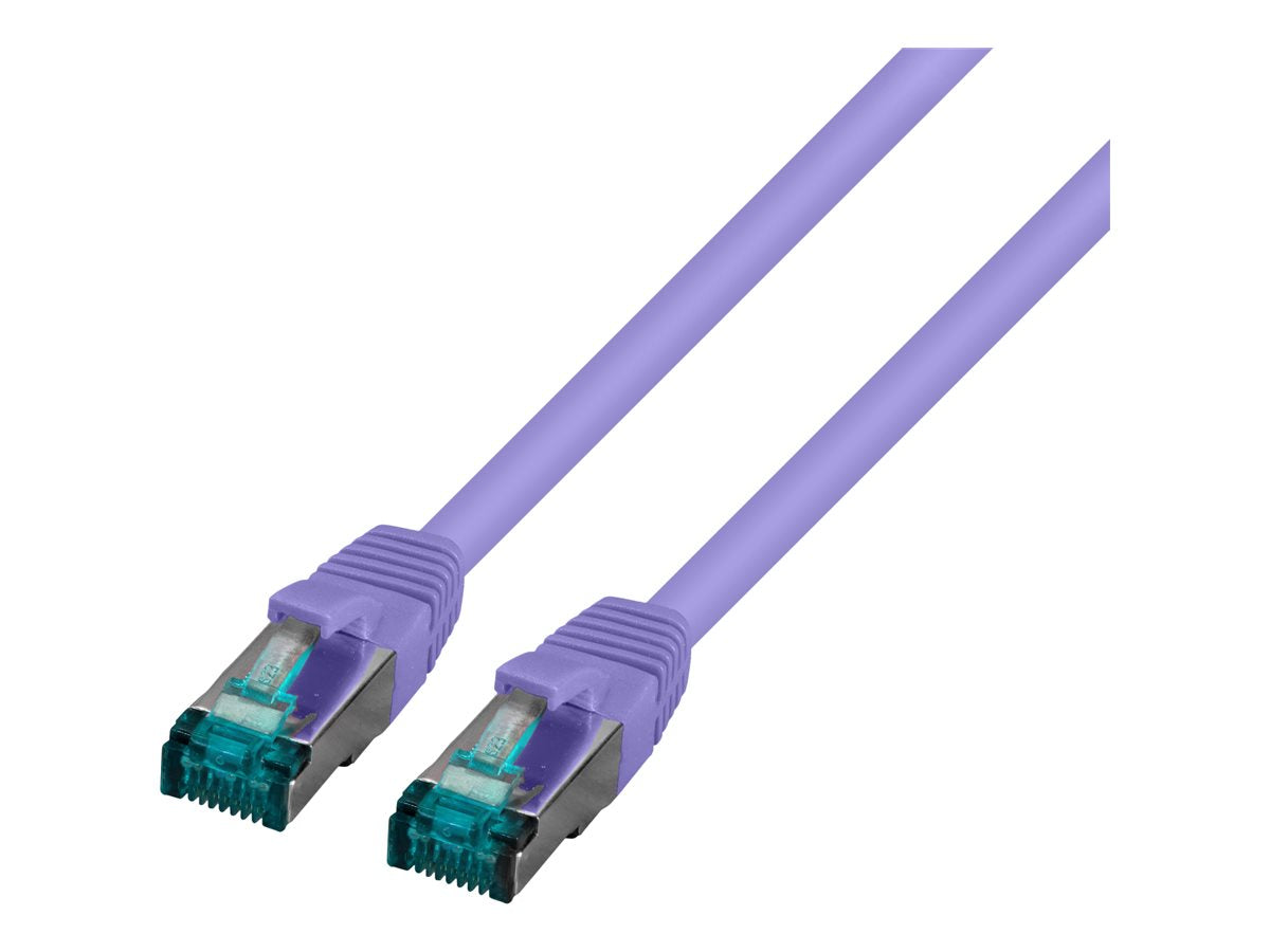 EFB RJ45 Patchkabel S/FTP Cat6A LSZH Violett 10m - Vorderansicht