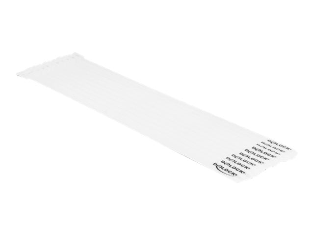DELOCK Klett-Kabelbinder L 300 x B 12mm weiss Detailansicht