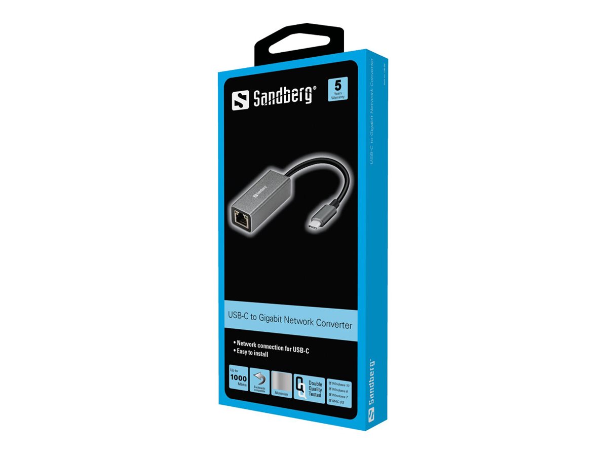 SANDBERG USB-C to Network Converter Verpackung