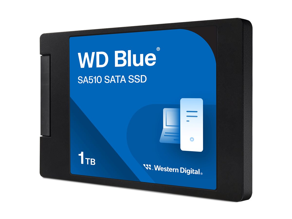 Vorderansicht der SANDISK WD Blue SA510 SSD 1TB