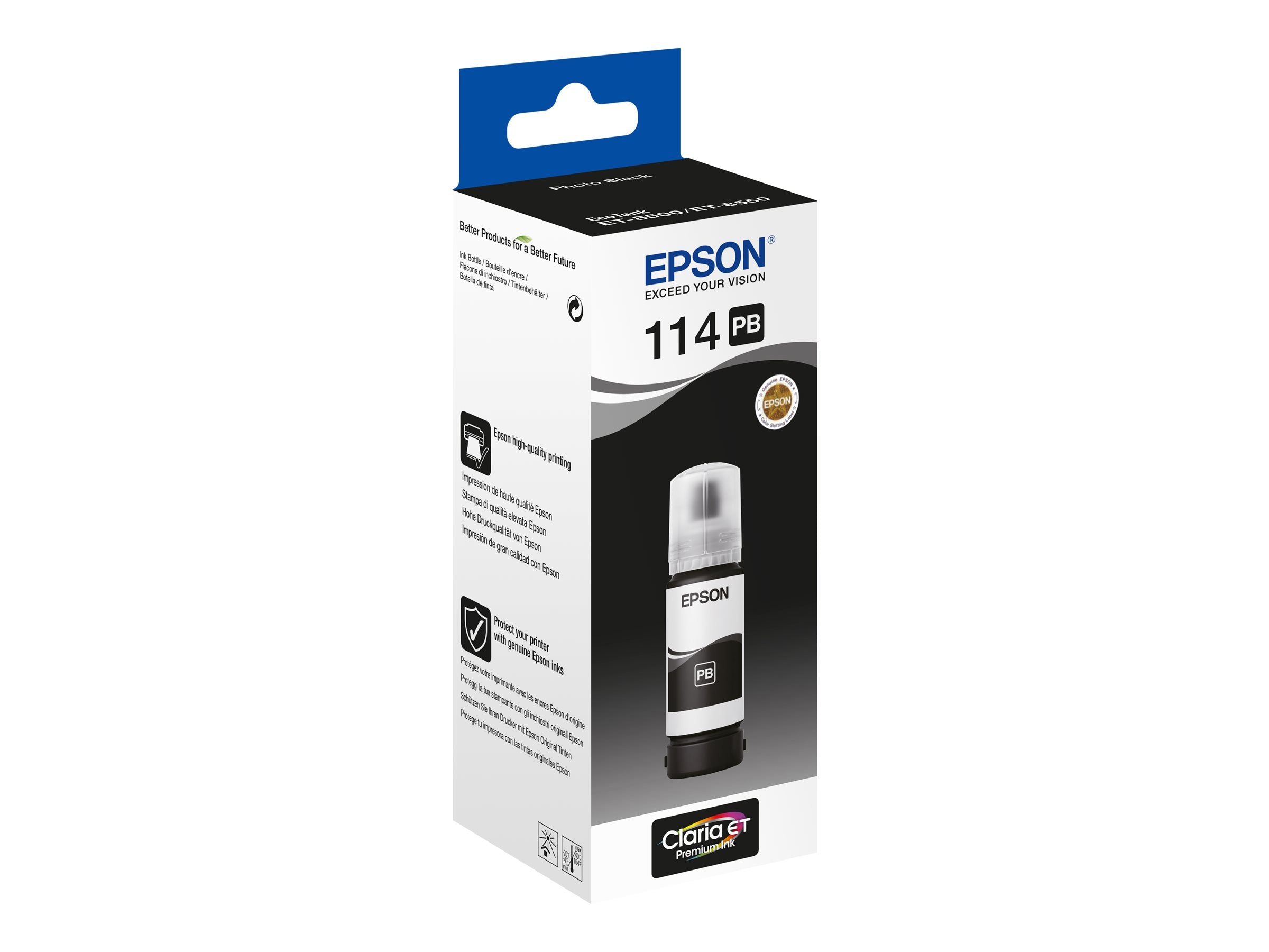 EPSON 5LB 114 EcoTank Photo Black ink bottle Verpackung