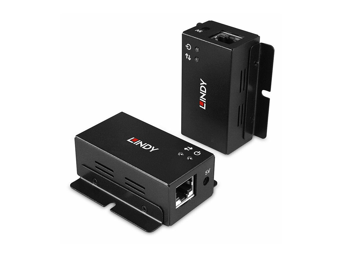LINDY 50m 2 Port USB 2.0 Cat. 6 Extender Vorderansicht