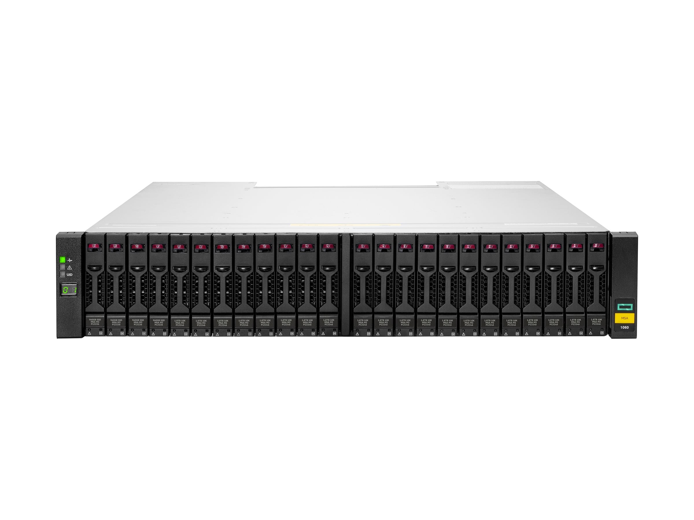 HPE MSA 1060 SFF 2x16Gb FC 2-port Controller disk-less Storage Array