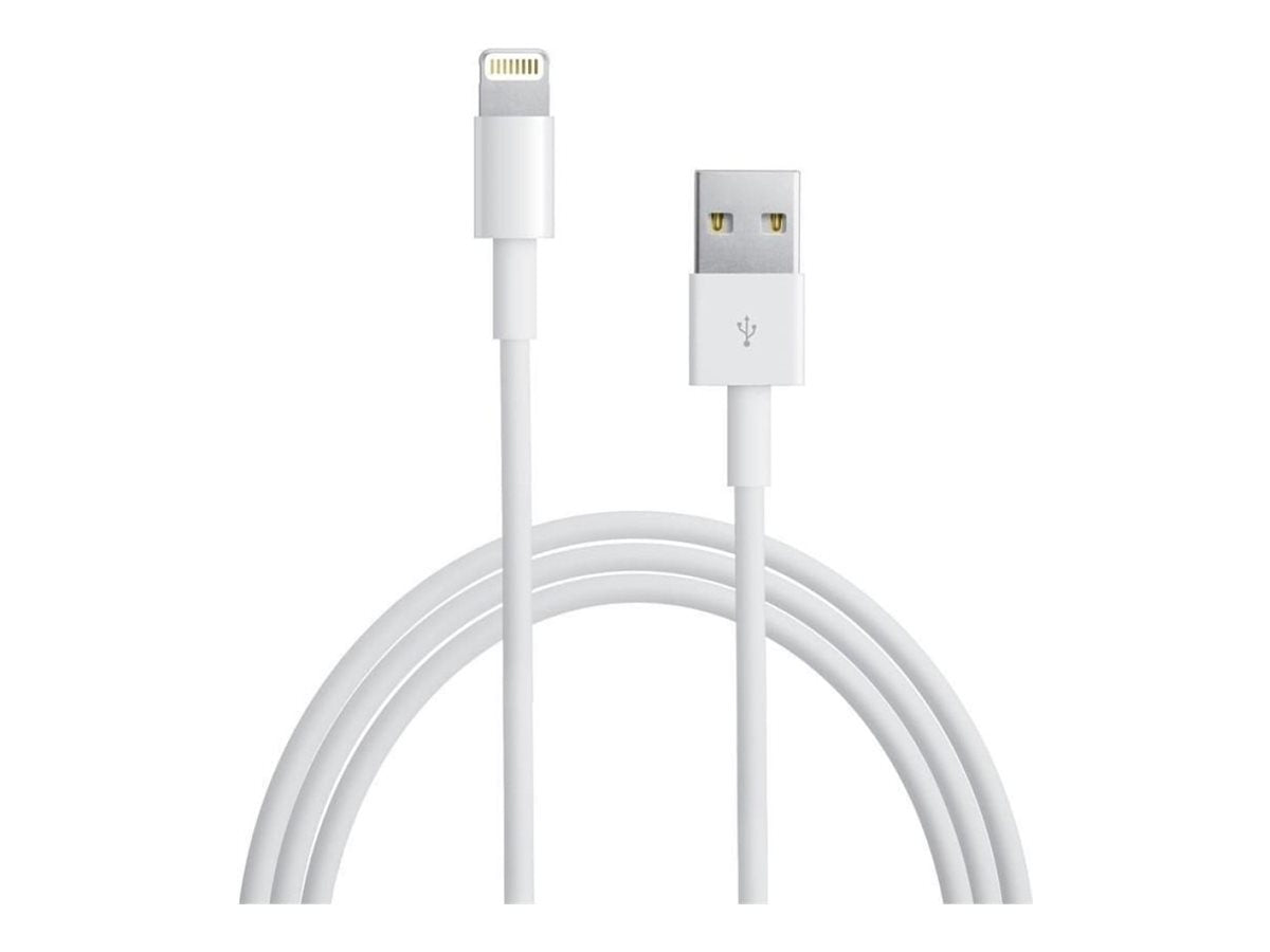TECHLY USB2.0 Anschlusskabel Typ A - Lightning weiss 1m Vorderansicht