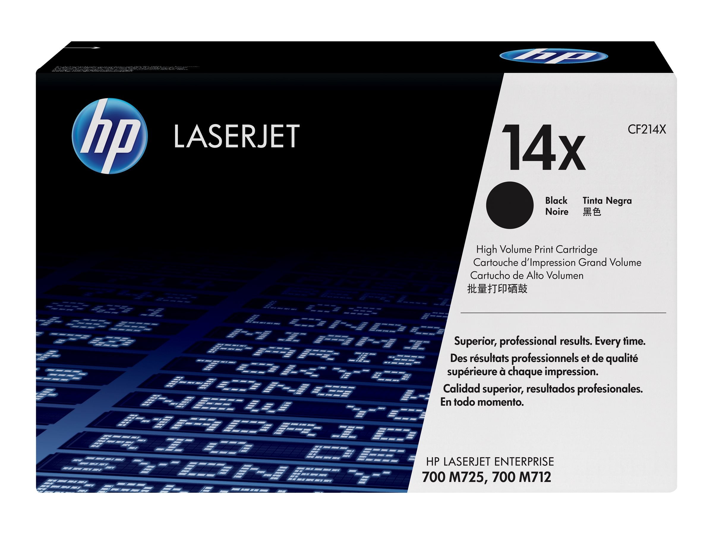 HP 14X Original Toner schwarz hohe Kapazität Vorderansicht
