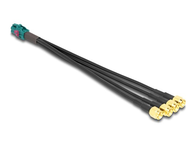 DELOCK Kabel Mini FAKRA Z Buchse quad zu 4 x SMA Stecker A-Typ - Vorderansicht