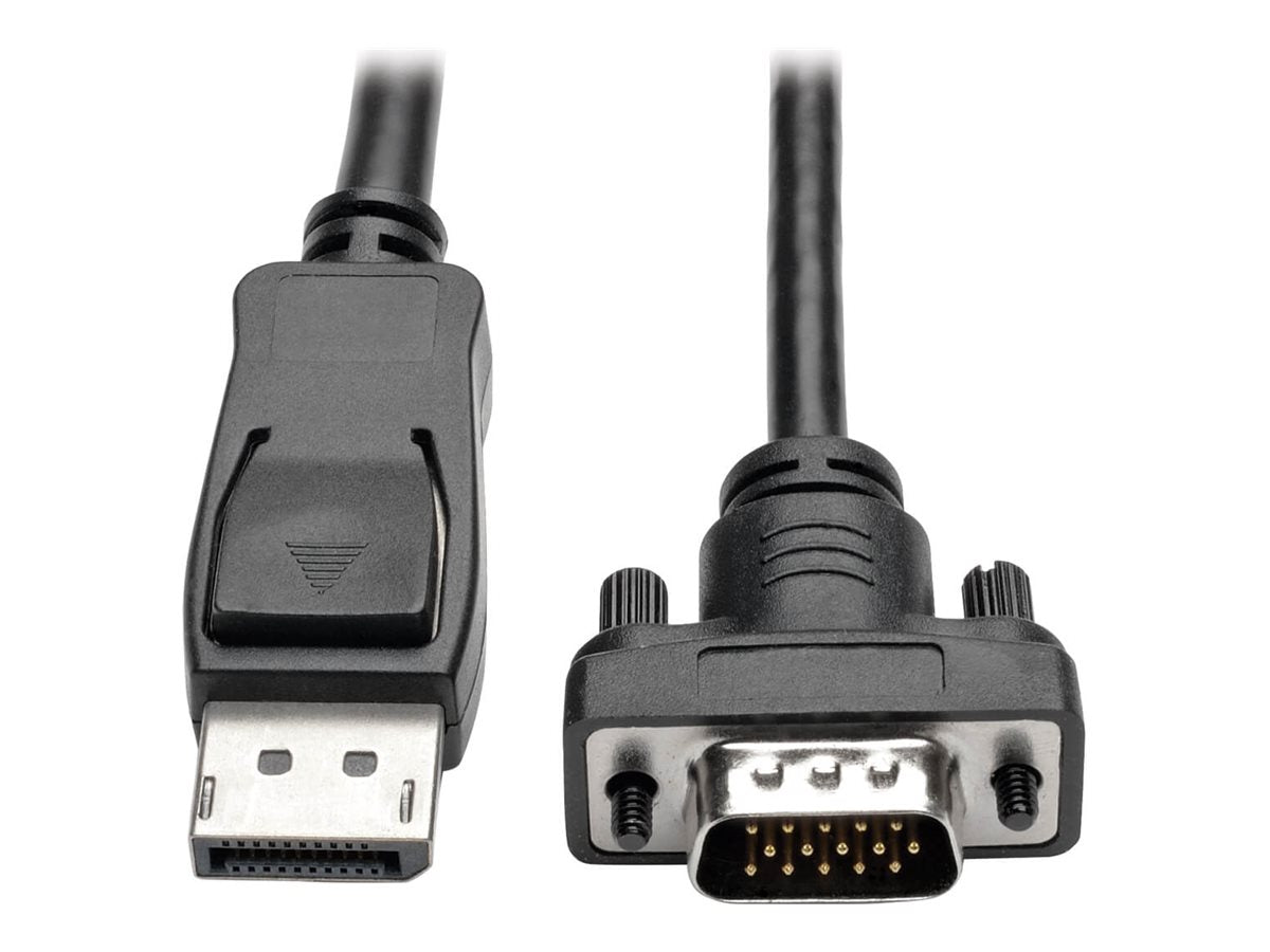 EATON TRIPPLITE DisplayPort 1.2 to VGA Active Adapter Cable DP with Latches to HD15m/M 10ft. 3