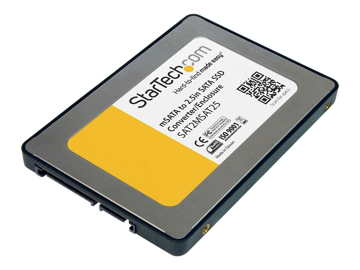 STARTECH.COM 6,35cm 2,5 Zoll SATA auf Mini SATA Adapter - Seitenansicht