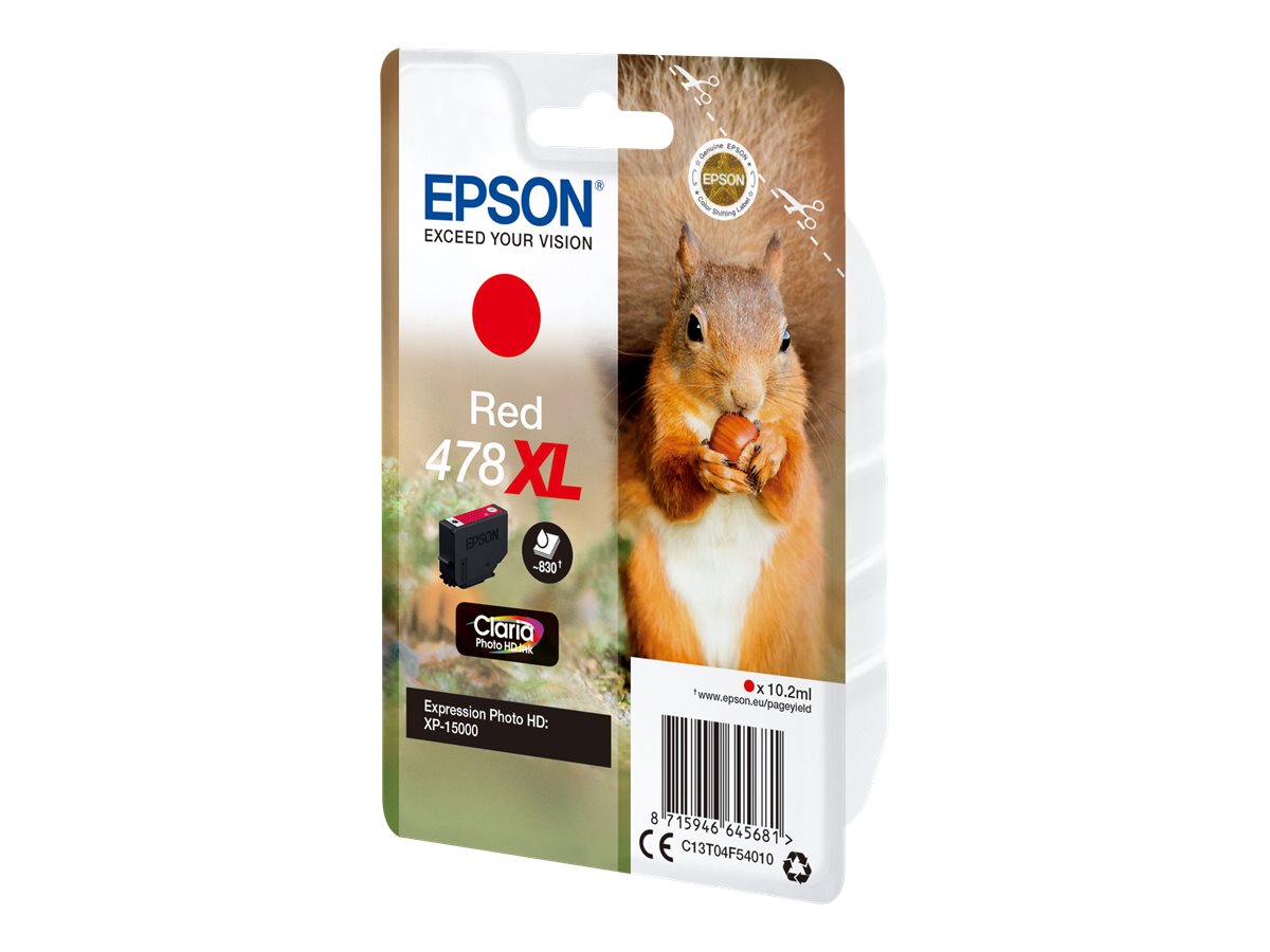 EPSON 478XL Tintenpatrone Rot Verpackung