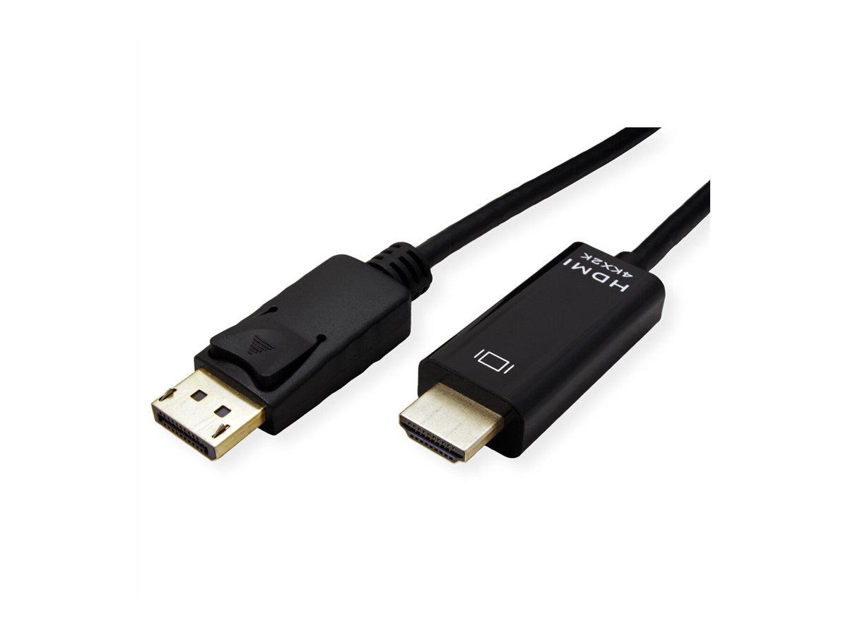 ROLINE DisplayPort Kabel DP - UHDTV Slim ST/ST schwarz 1m - Verpackung