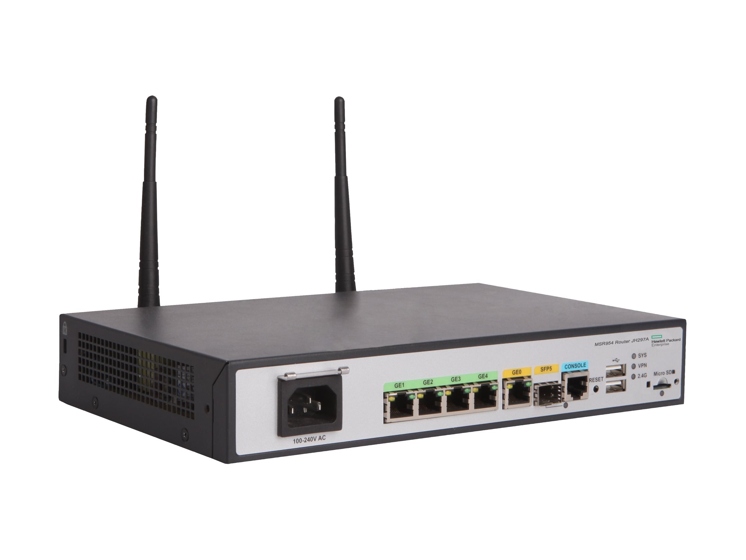 HPE MSR954-W 1GbE SFP WW Router Rückansicht