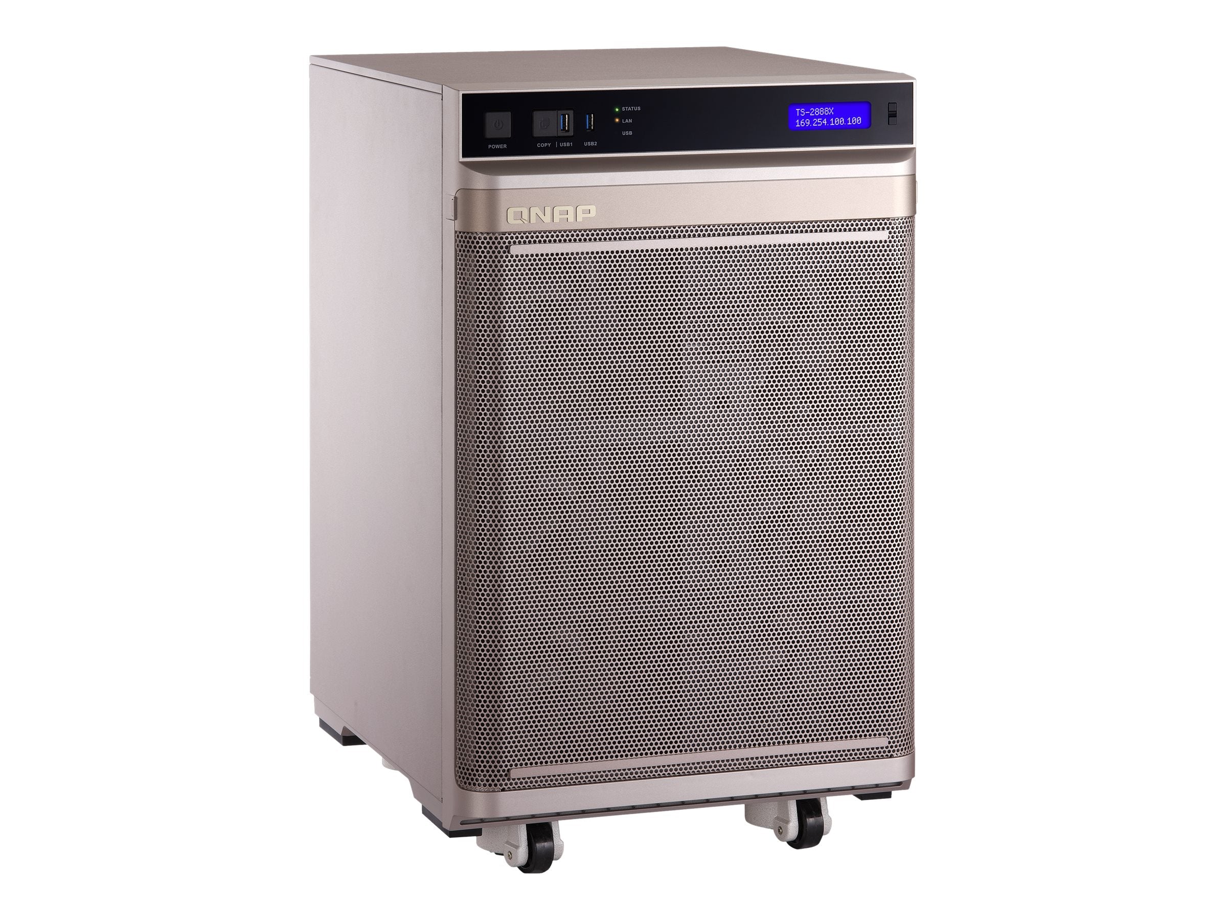 QNAP TS-2888X-W2145-512G NAS-Server Seitenansicht