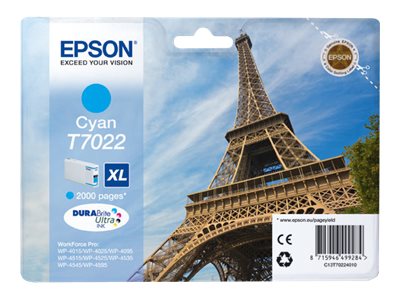 EPSON T7022 Tintenpatrone cyan Verpackung