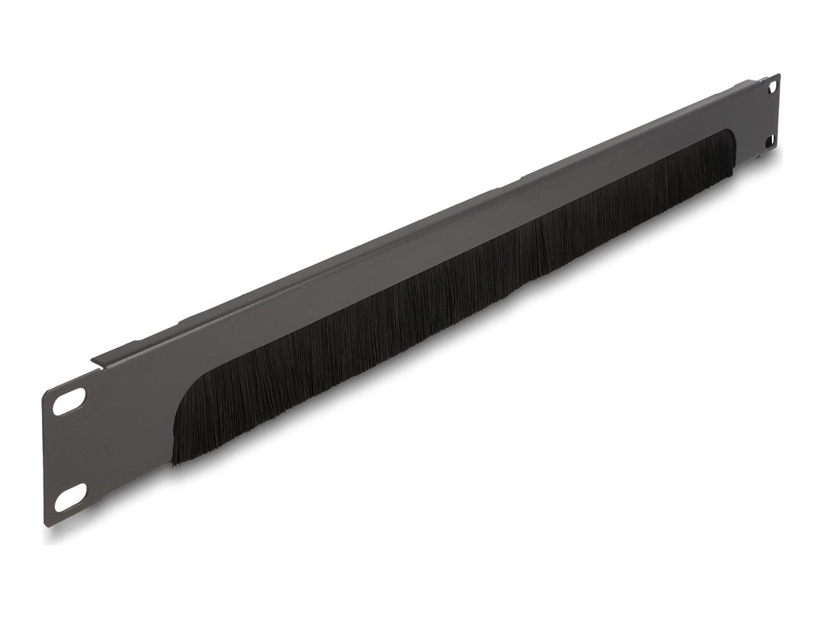 DELOCK 48,26cm 19 Zoll Kabelmanagement Bürstenleiste Vorderansicht
