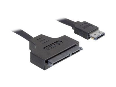 DELOCK Kabel eSATAp > SATA 22pin 0,5m - Vorderansicht