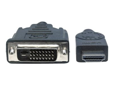 MANHATTAN HDMI auf DVI-D 24+1 Kabel 3m Anschlussansicht