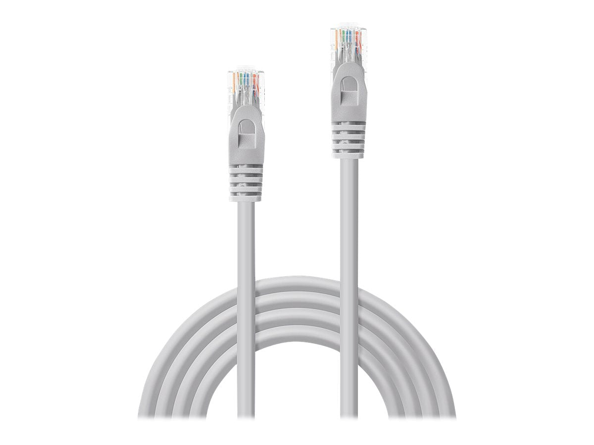 LINDY Basic Cat.6 U/UTP Kabel, grau, 3m - Vorderansicht