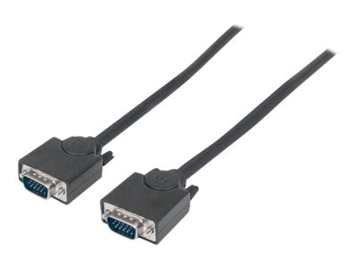 MANHATTAN SVGA Monitorkabel HD15 Stecker auf HD15 Stecker 1,8 m schwarz - Detailansicht
