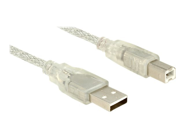 DELOCK Kabel USB 2.0 Typ-A Stecker > USB 2.0 Typ-B Stecker 1,5 m - Vorderansicht