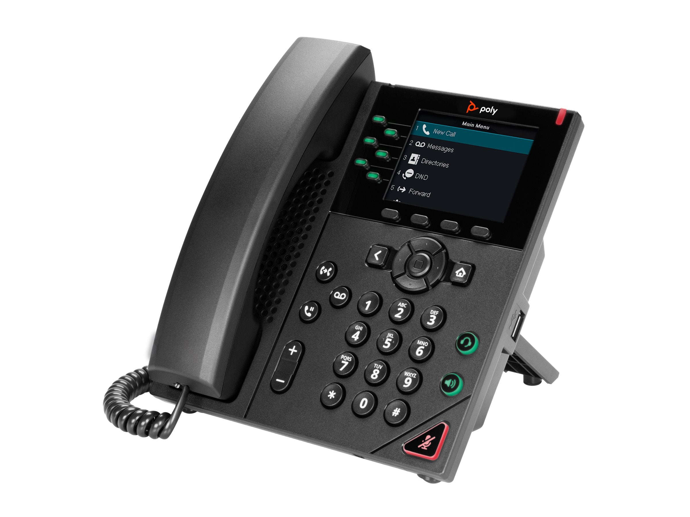 HP Poly VVX 350 VoIP-Telefon Vorderansicht