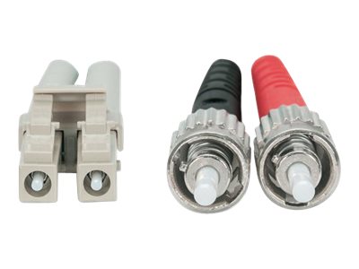 INTELLINET LWL Kabel LC/ST OM3 1m aqua 50/125um Duplex Multimode - Detailansicht