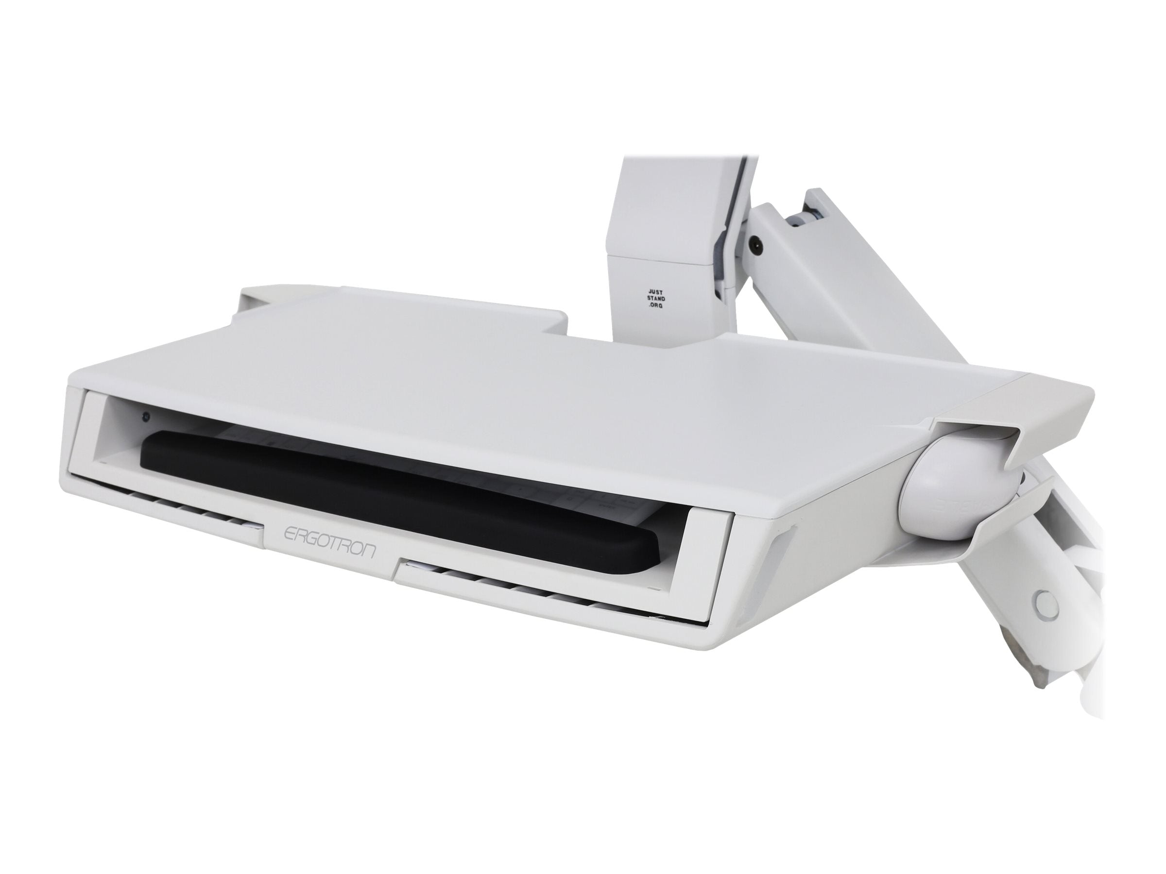 ERGOTRON StyleView Sit-Stand Combo Ablageflaechen-System weiss fuer LCD bis 61cm 24 Zoll Tastatur max 14