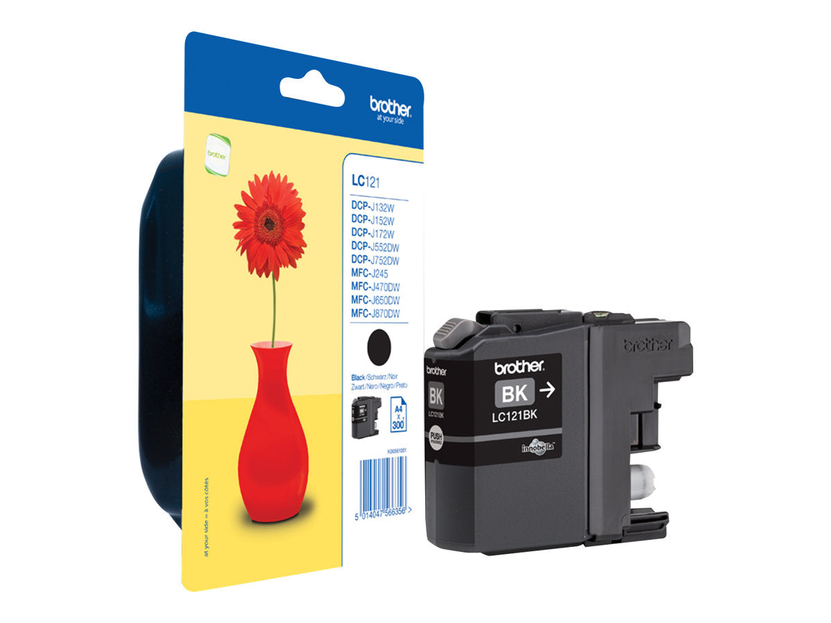 BROTHER LC121BK Tinte schwarz Vorderansicht