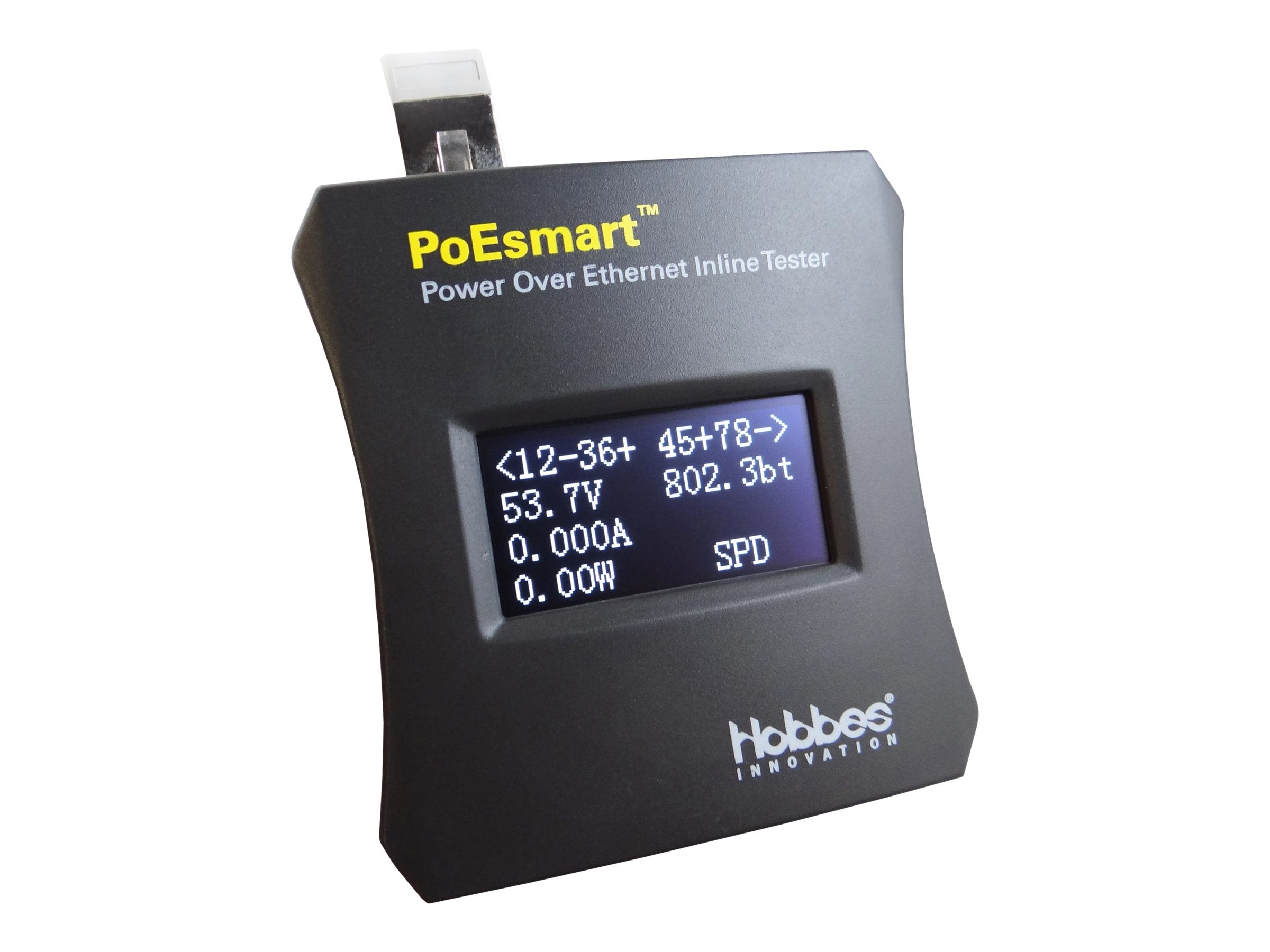 HOBBES PoEsmart Inline-Power-Over-Ethernet Tester - Vorderansicht