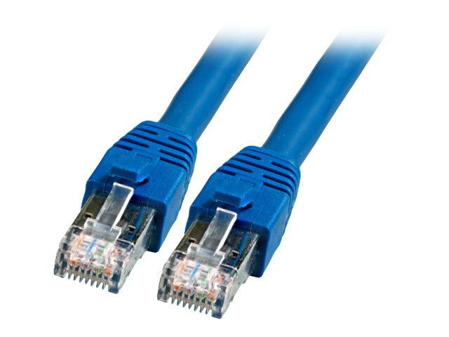 EFB RJ45 Patchkabel S/FTP Cat8.1 LSZH BLAU 10,0m - Vorderansicht