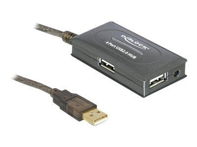DELOCK Kabel USB 2.0 Verlängerung+Hub aktiv 10m - Vorderansicht