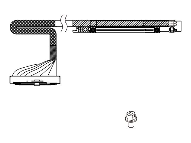 LENOVO ISG ThinkSystem SR650/a V4 x16 Gen5 Cable Riser Slot 4 & 7 Option Kit - Vorderansicht