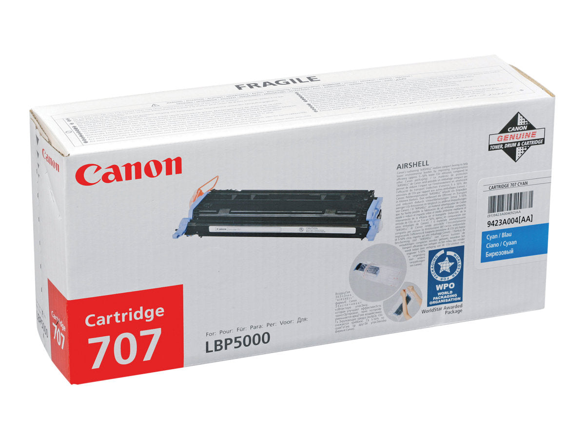 CANON 707 Toner cyan Vorderansicht