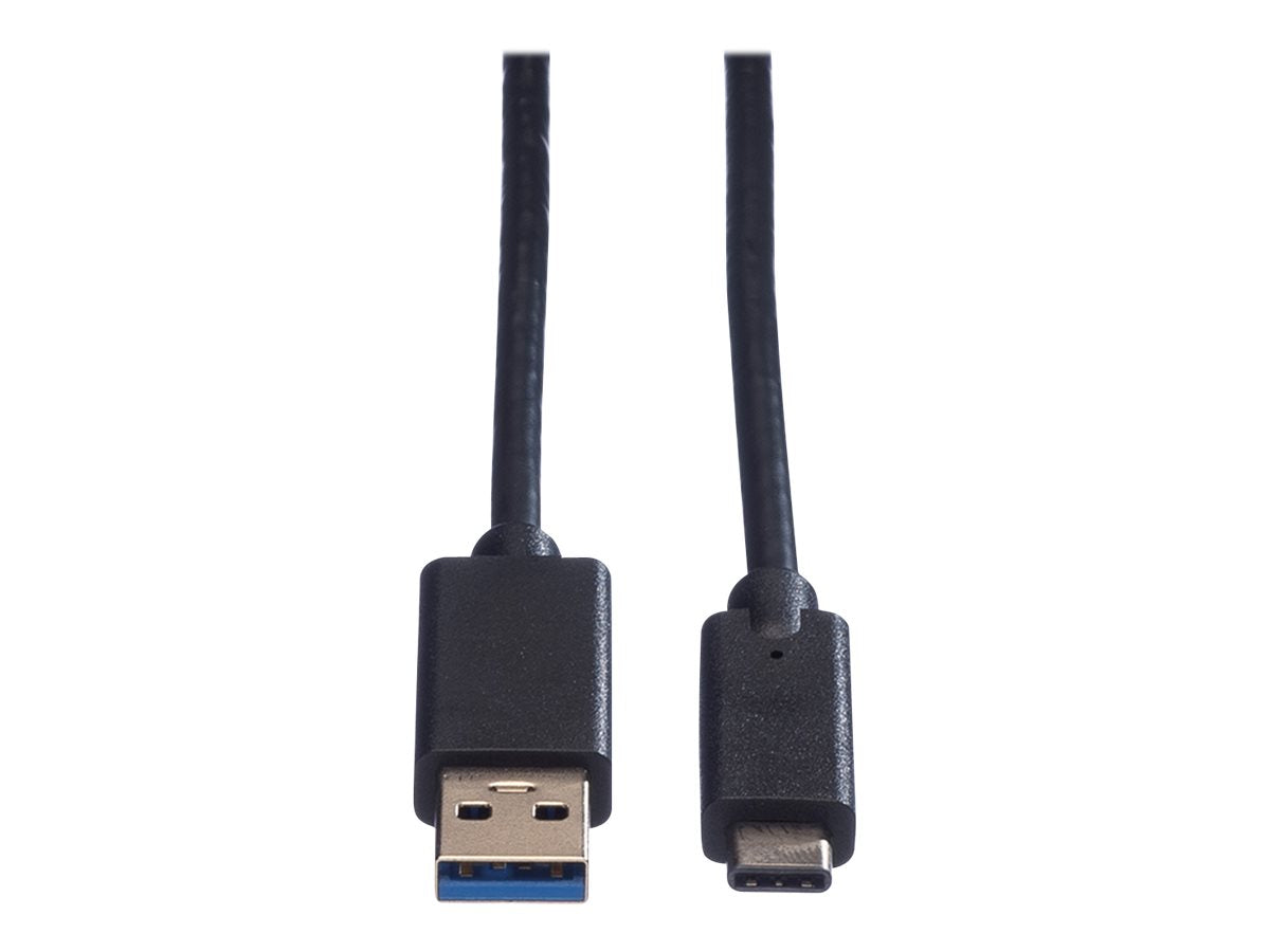 ROLINE USB 3.2 Gen 1 Kabel A-C ST/ST schwarz 1m Verpackung