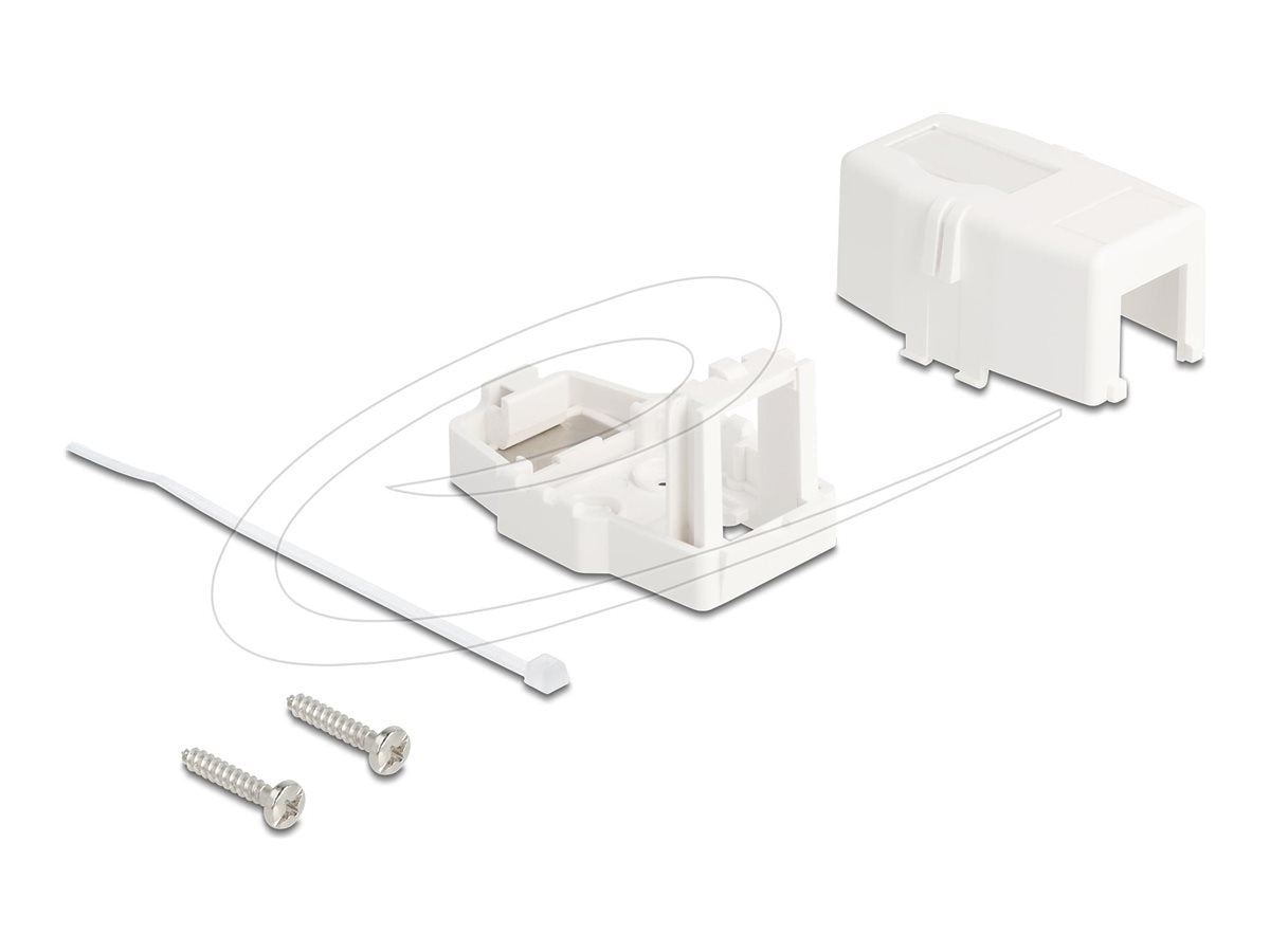 DELOCK Keystone Leergehäuse 1 Port Vorderansicht