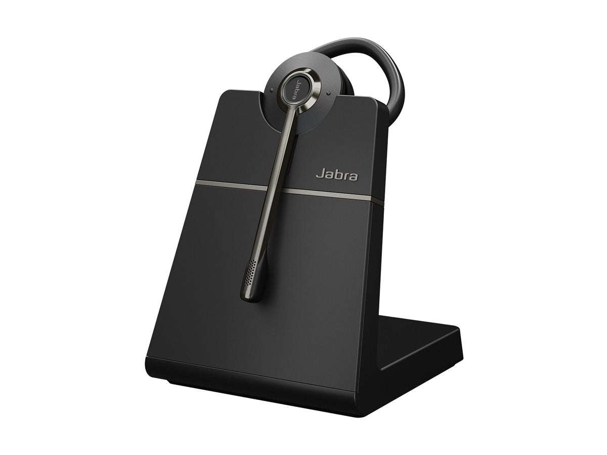 JABRA Engage 55 SE Convertible headset UC with earhook Link 400c DECT adapter USB-C Engage 55 Deskstand 1